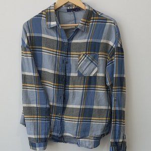 Prana Plaid Long sleeved Shirt